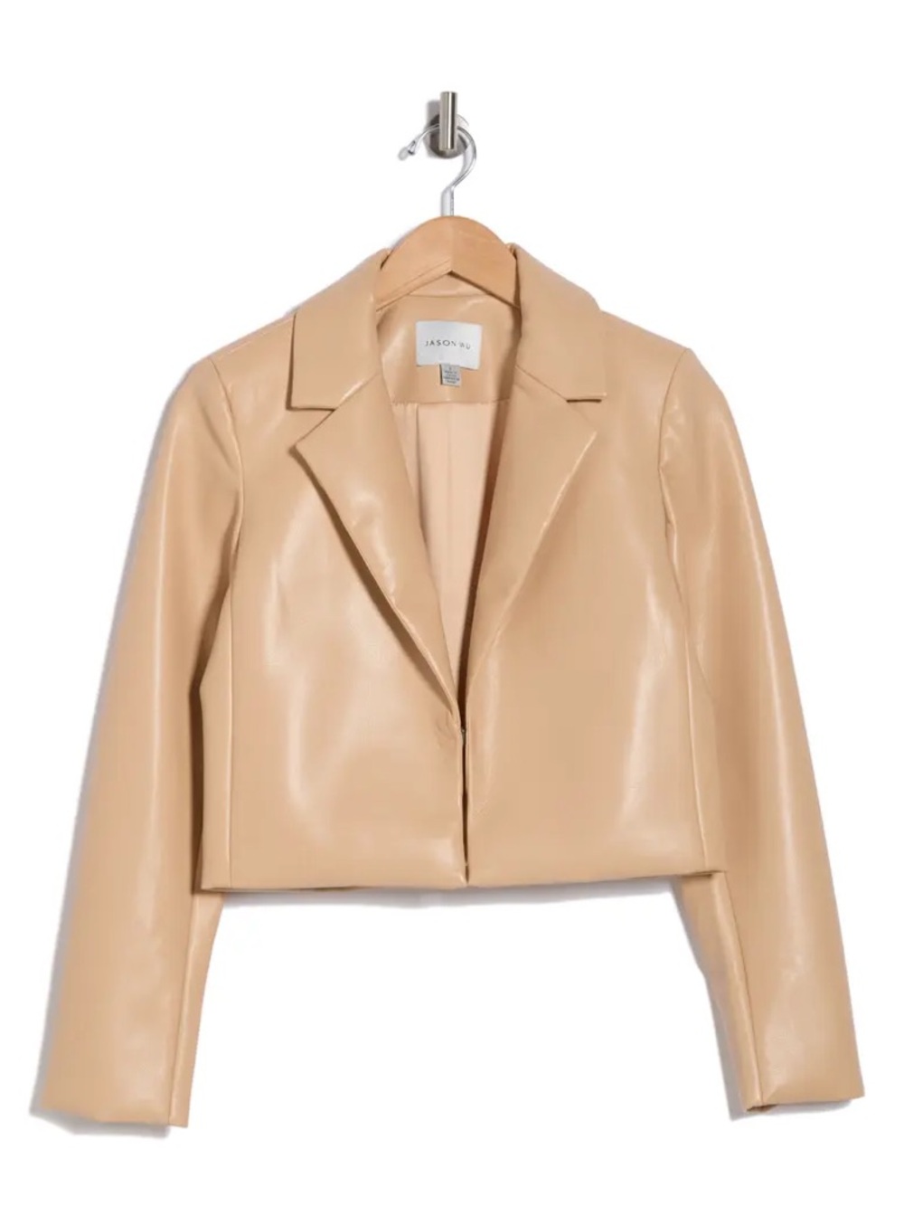NWT Jason Wu Faux Leather Jacket in Tan Size 6